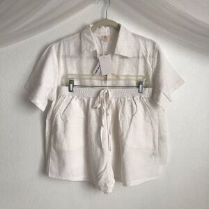 Beachy White Short Set